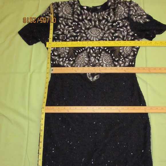 Laurence Kazar Beaded Cocktail Dress - Picture 5 of 8